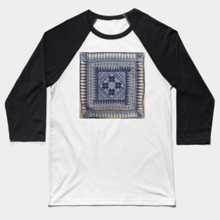 Another Blue and White Embroidered Jordanian Pillow Baseball T-Shirt